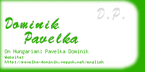 dominik pavelka business card